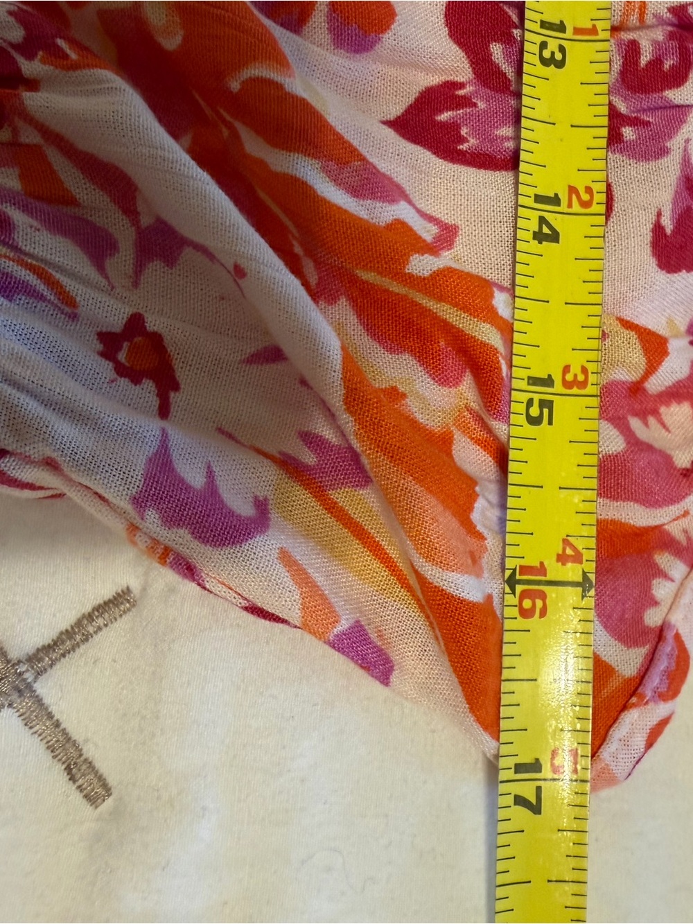Angie Pink Orange Floral Smocked Mini Sundress NWT - Picture 11 of 14